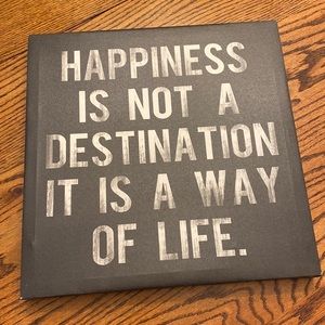 “Happiness is not a destination it is a way of life.” Canvas print wall art 🖼